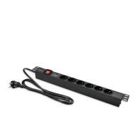 QOLTEC  PDU do RACK 19" | 1U | 16A | 6xFRENCH | 1.8m 54600 - 1257491 - zdjęcie 1